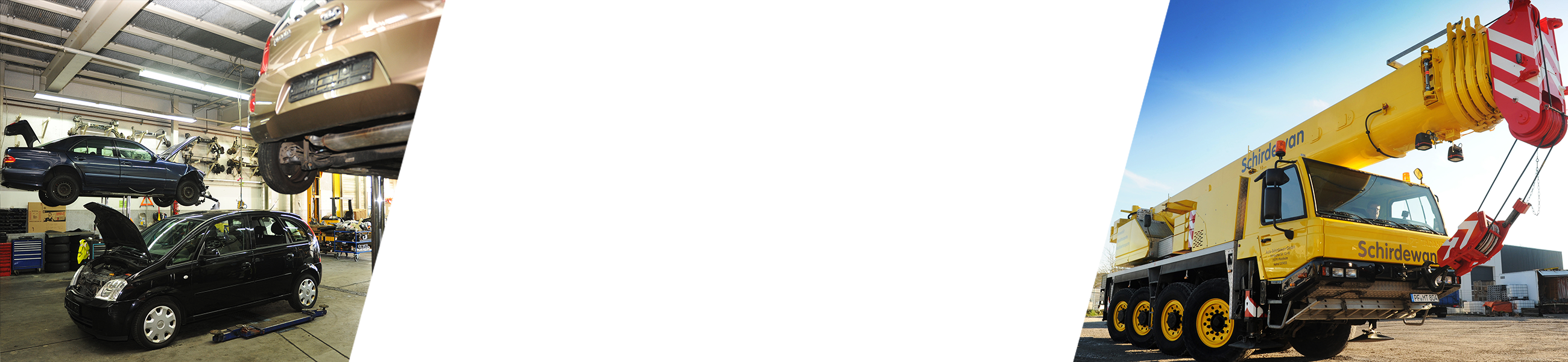 Header Schirdewan Startseite Auto Schirdewan Krandienst und Kfz-Meisterwerkstatt